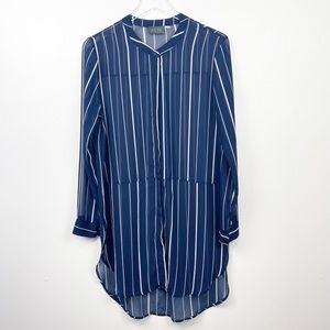 ASTR Blue and White Striped Tunic